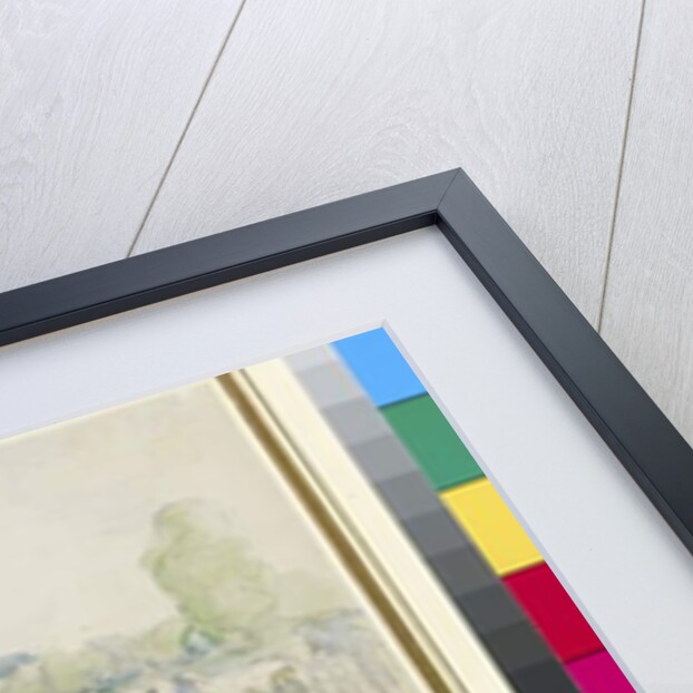 Compositional study of a milking scene at Eragny-sur-Epte by Camille Pissarro