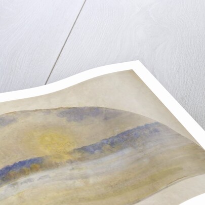 Sunset with mist, Eragny, 1890 by Camille Pissarro