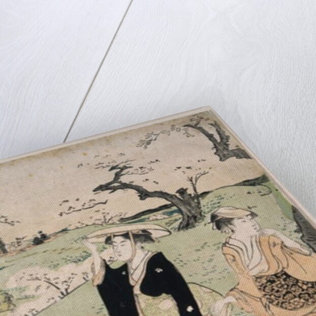 Cherry blossom viewing at Mount Asuka, 1785 by Torii Kiyonaga