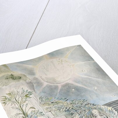 Dante and Statius sleeping, Virgil Watching by William Blake