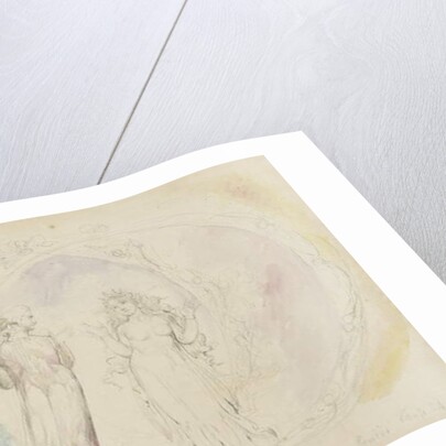 Beatrice and Dante in Gemini, amid Spheres of Flame by William Blake