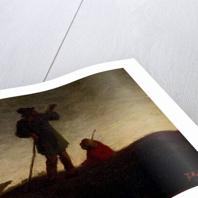 Recalling the Flock, 1866-72 by Jean-Francois Millet