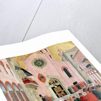 St. Vincent Ferrer Preaching in front of the Church of Sant' Eufemia in Verona by Bartolomeo degli Erri