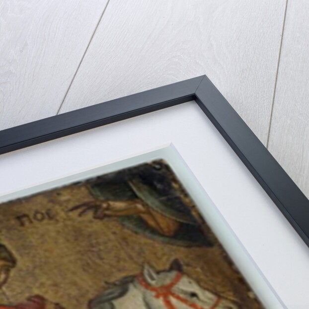 St. George slaying the Dragon, icon, Creto-Venetian School by School Greek