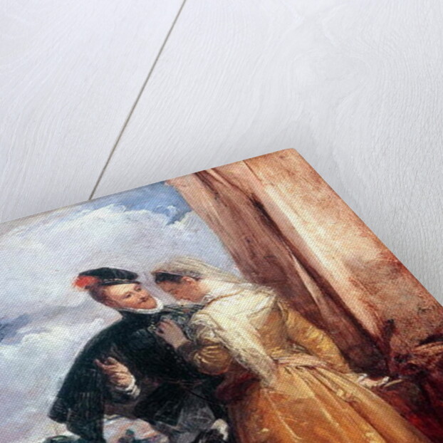 Amy Robsart and Robert Dudley, Earl of Leicester c.1827 by Richard Parkes Bonington