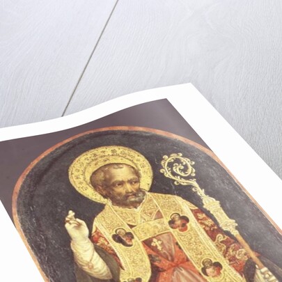 A Bishop Saint, 15th century by Michele Giambono