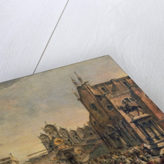 Pope Pius VI Blessing the Multitude on the Campo SS. Giovanni and Paolo, 18th century by Francesco Guardi