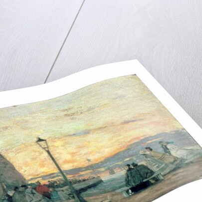 The Jetty at Trouville: Sunset, 1864 by Eugene Louis Boudin