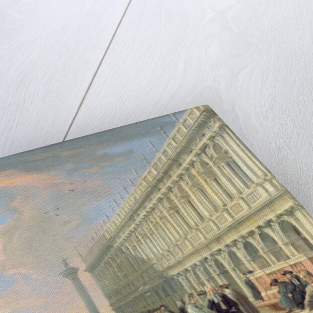 Venice: The Piazzetta with Figures, 18th century by Luca Carlevaris