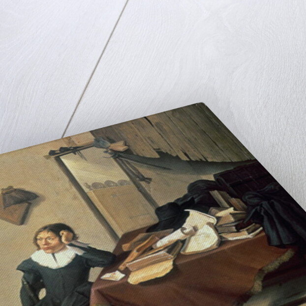 Interior of a Room with a Man Seated at a Table, 17th century by Jan Davidsz. de Heem