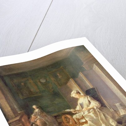 Interior with Two Figures, 18th century by Etienne Jeaurat