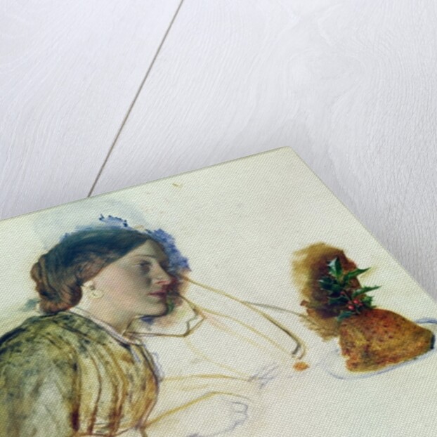 The Poor Actress's Christmas Dinner, 19th century by Robert Braithwaite Martineau