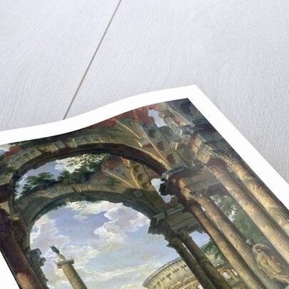 Roman Capriccio, 18th century by Giovanni Paolo Pannini or Panini