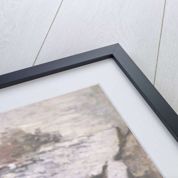 A Farm at Montfoucault: Effect of Snow, 1876 by Camille Pissarro