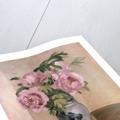 A Vase of Peonies, 1875 by Camille Pissarro