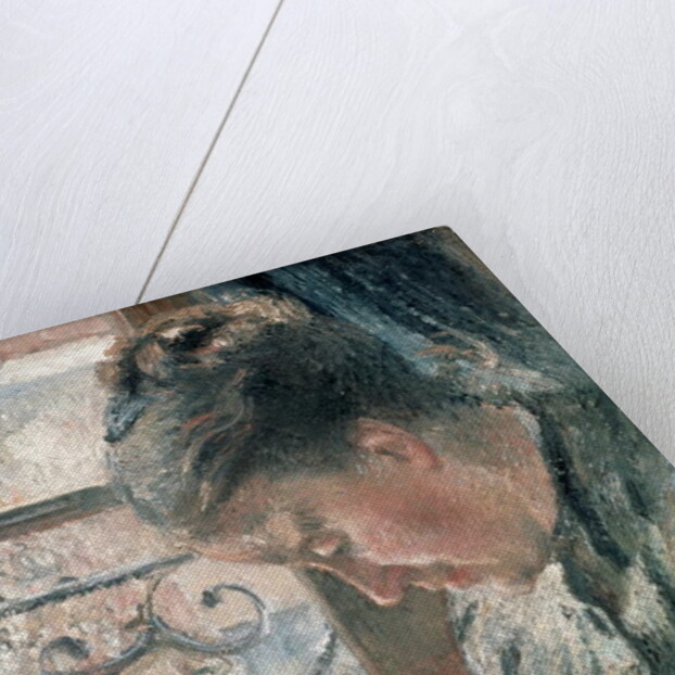 Portrait of Madame Pissarro sewing beside a Window, 19th century by Camille Pissarro