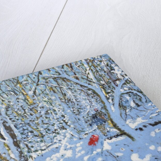 Red sledge, Allestree Park, Derby, 2022 by Andrew Macara