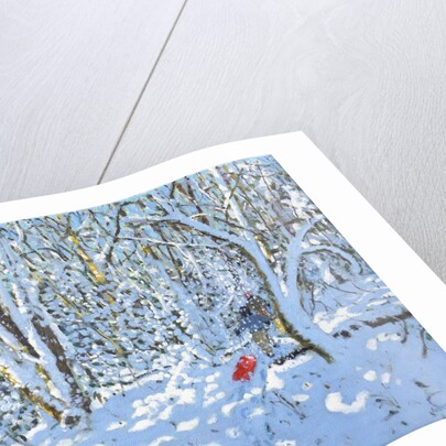 Red sledge, Allestree Park, Derby, 2022 by Andrew Macara