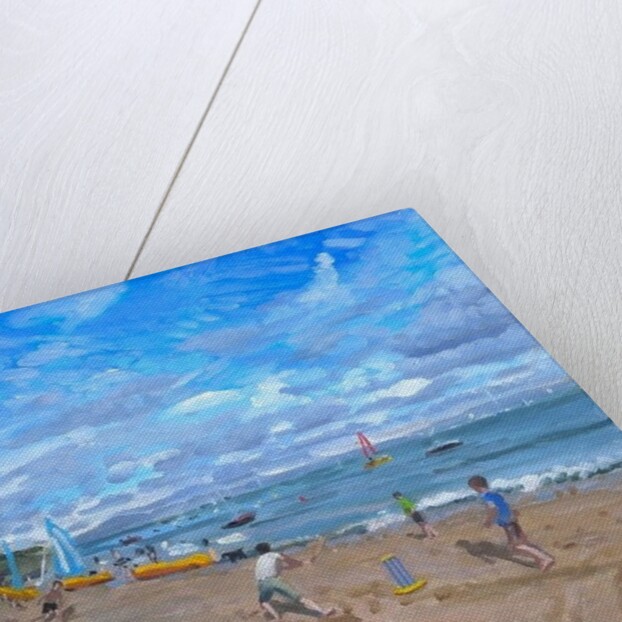 Beach cricket, Abersoch, 2013 by Andrew Macara