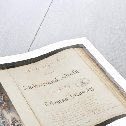 Venice, pasted into the title page of Thomas Moody's Journal of a tour through Switzerland and Italy, 1822 by Joseph Axe Sleap