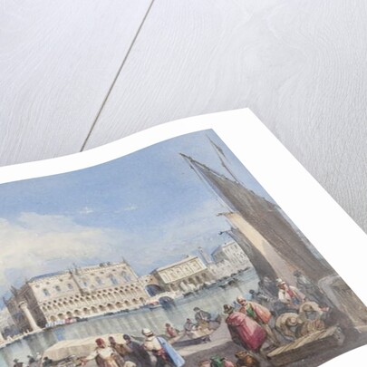 Venice, pasted into the title page of Thomas Moody's Journal of a tour through Switzerland and Italy, 1822 by Joseph Axe Sleap