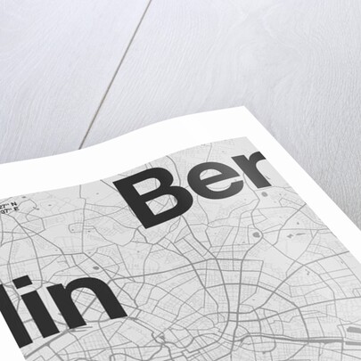 Berlin Minimal Map, 2019 by Florent Bodart