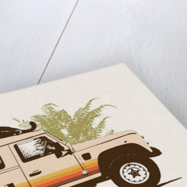 Black Panther on Car by Florent Bodart