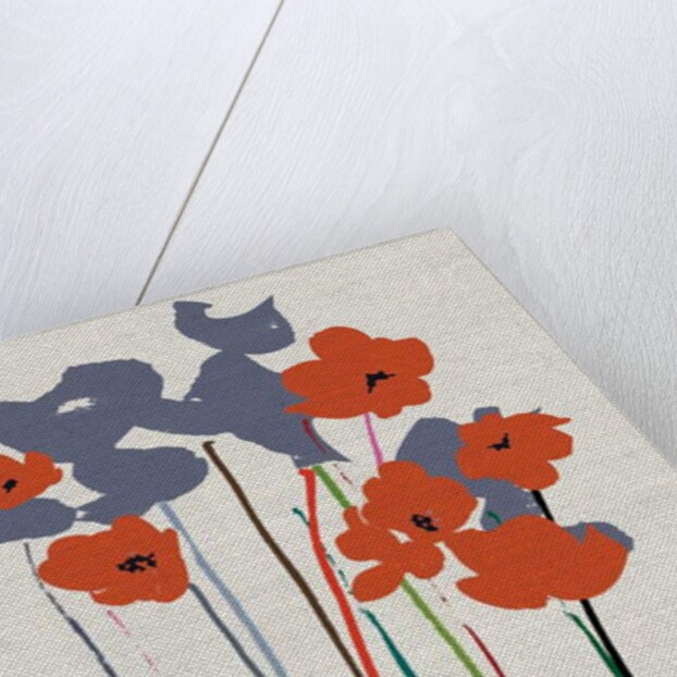 Printed Poppies, 2018 by Jenny Frean