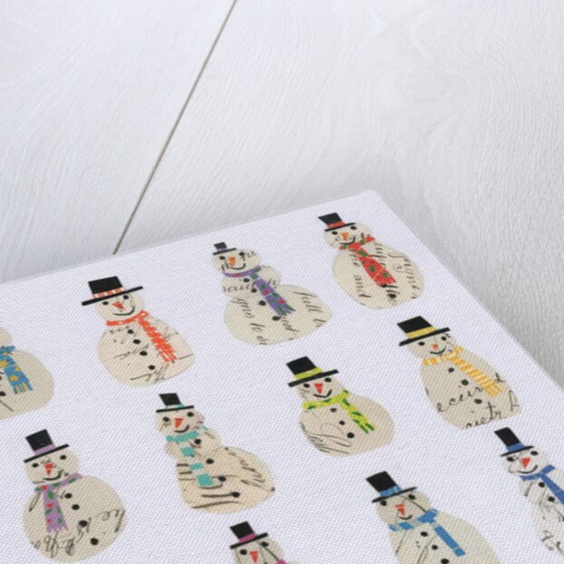 Twelve Document snowmen, 2018 by Sarah Battle