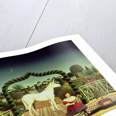 Girl with a Unicorn, 1980 by Anthony Southcombe