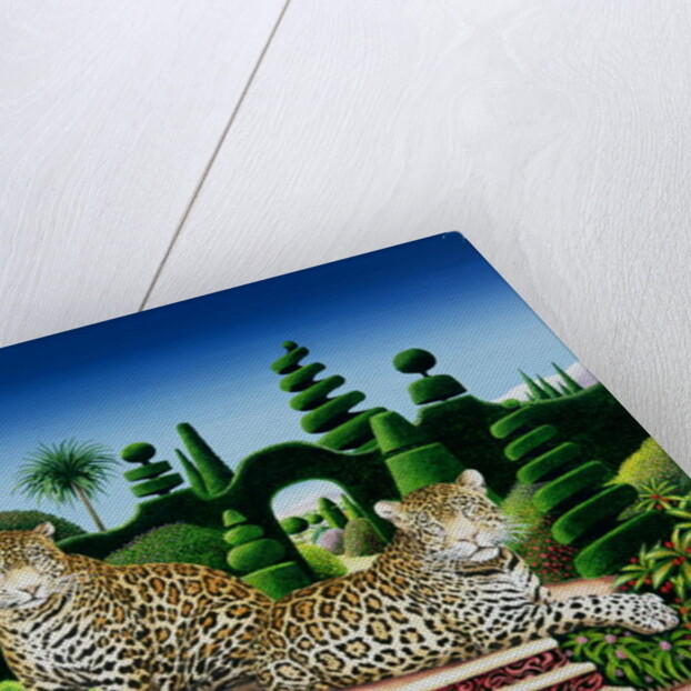 Jaguars in a Garden, 1986 by Anthony Southcombe