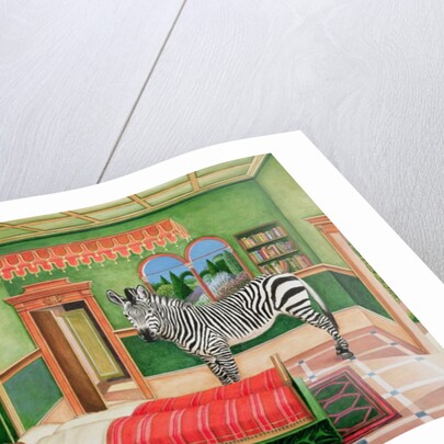 Zebra in a Bedroom, 1996 by Anthony Southcombe