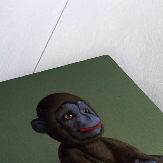 Brown Monkey on Green, 2016 by Peter Jones