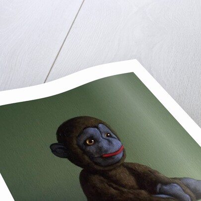 Brown Monkey on Green, 2016 by Peter Jones