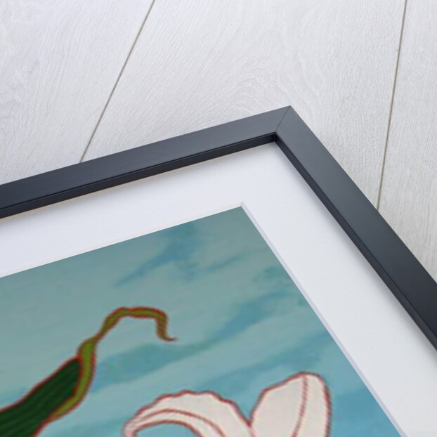 White lily on a blue background, 2010 by Timothy Nathan Joel