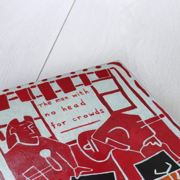 The man with no head for crowds, 2012 by Timothy Nathan Joel