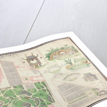 Plan of the English Landscape Garden of the Duke of Praslin in Neuilly-sur-Seine, 1788 by French School