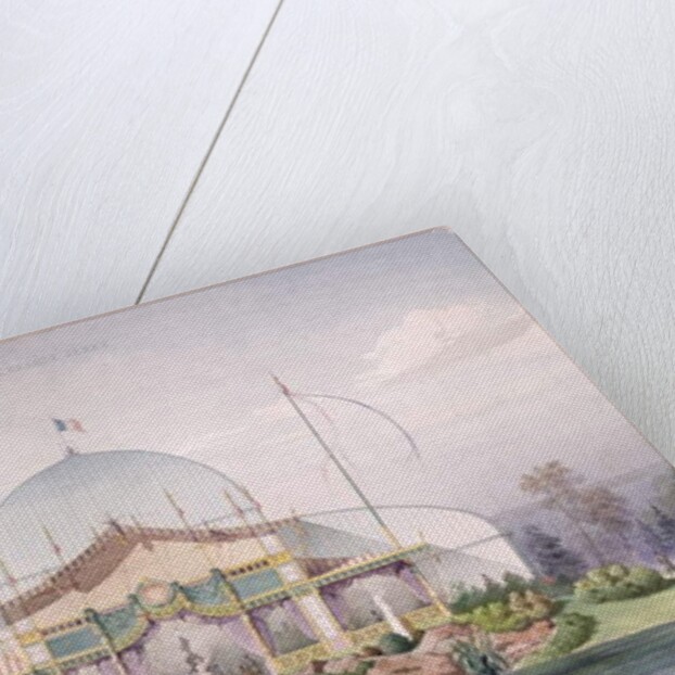 Tent and Big Glasshouse in the Garden of the Universal Exhibition in Paris in 1867 by French School