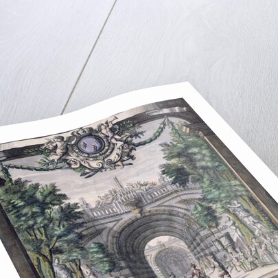 Set design for an unidentified ballet, taken from a collection entitled 'Menus Plaisirs du Roi' by French School