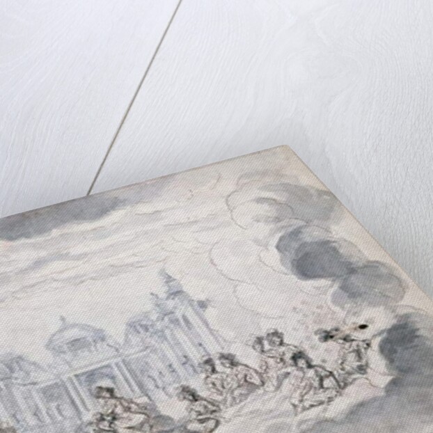 Theatre scene, late 17th century by French School