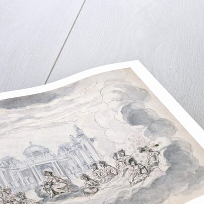 Theatre scene, late 17th century by French School