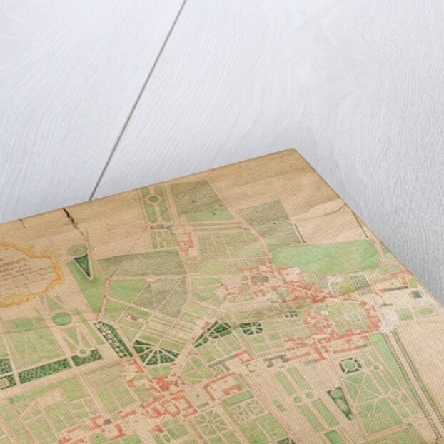 N/11/Seine/87 Topographical Map and Survey of the Village of Issy, 1740 by Bernard Borde