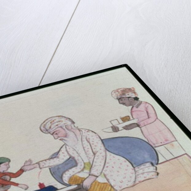 Indian Doctor Examining A Patient, c.1890 by Punjabi School