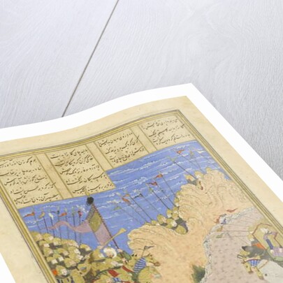 Persian 239 fol.145b Rustam shoots Ashkab?s by Persian School