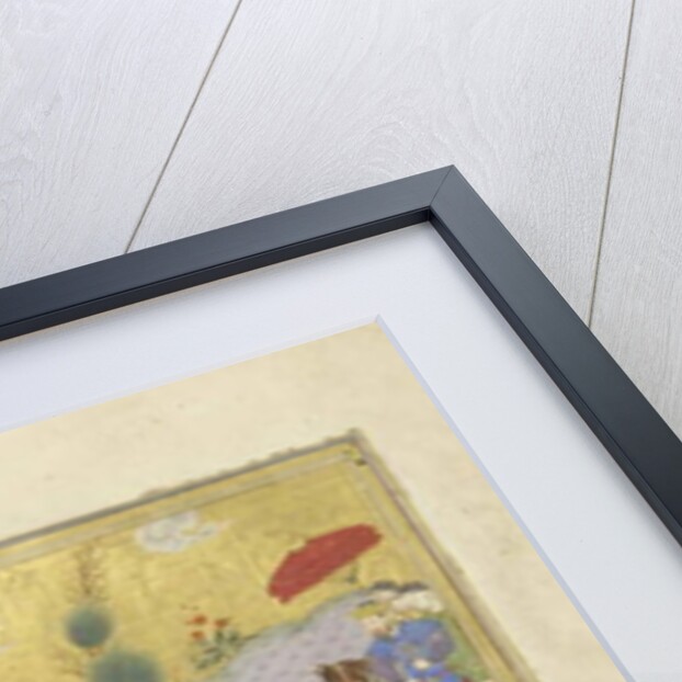 Persian 239 fol.252a Gusht?sp plays polo before the Qaysar by Persian School