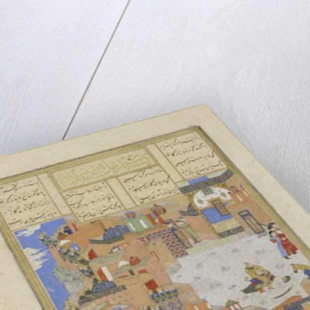 Persian 239 fol.278a Isfandiy?r slays Arj?sp in the Brazen Hold by Persian School