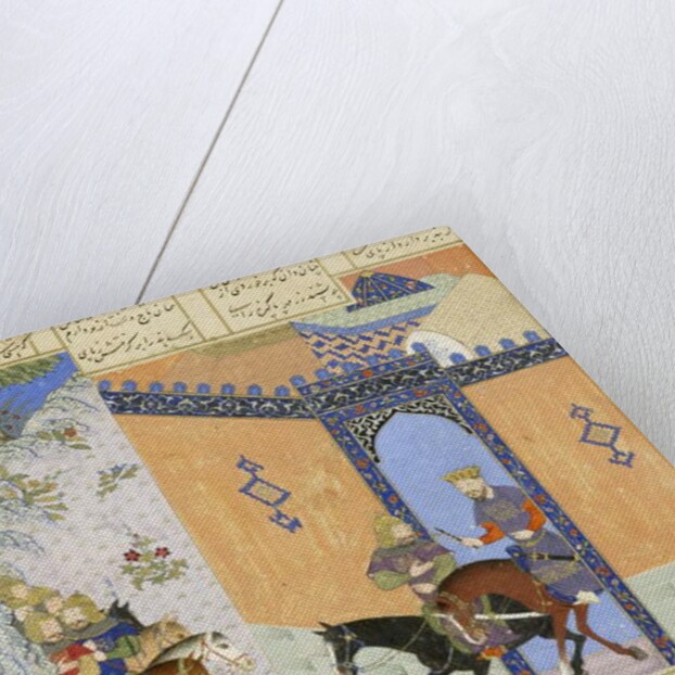 Detail: Escape of Qub?d by Persian School