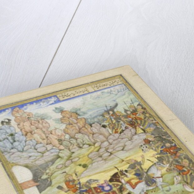 Yazdagird hides in a mill by Persian School