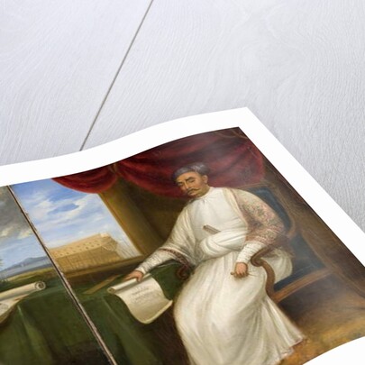 Full-length portrait of the Parsi Master-Shipbuilder Jamsetjee Bomanjee and his son, Nourojee Jamsetsee, 1830 by Indian School