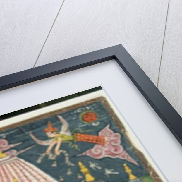 A temple containing an image of Venu-gopala-krishna with two dancing girls performing for the deity, 1823 by Indian School